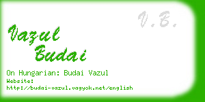 vazul budai business card